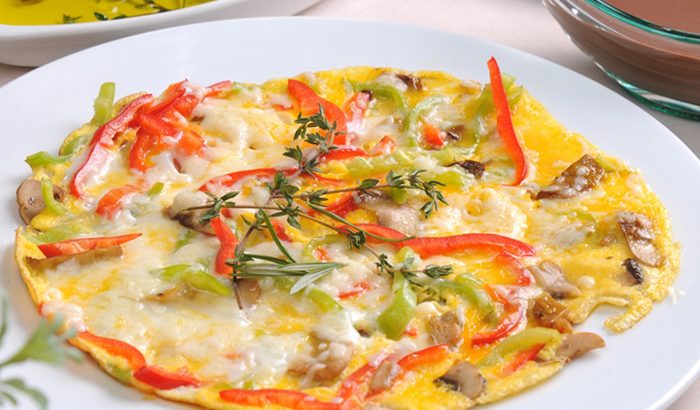 Omelet au Gratin with Vegetables