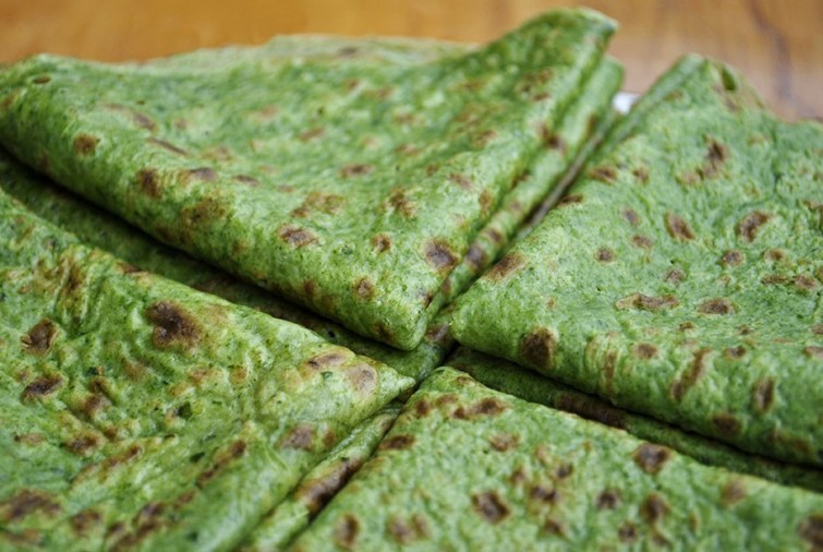 Spinach crepes