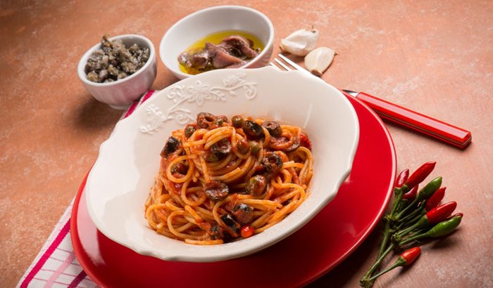 Spaghetti with Anchovy Sauce